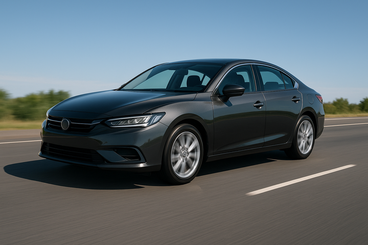 Automatic car on the road